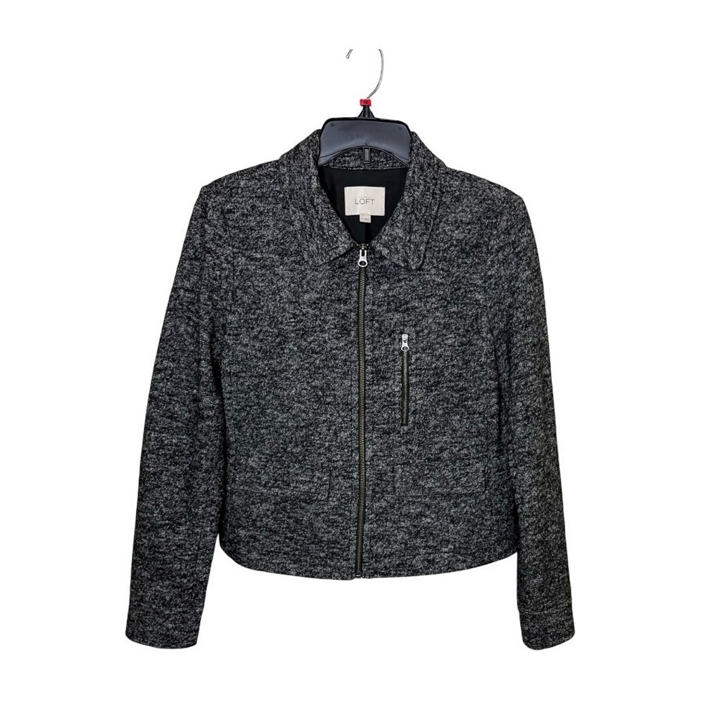 Ann Taylor LOFT zipper wool blazer/jacket Size M NWOT